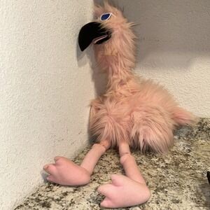 VINTAGE RON BANAFATO (RBI)‎ PINK FLAMINGO ROD PUPPET APPROX. 30" TALL-1997